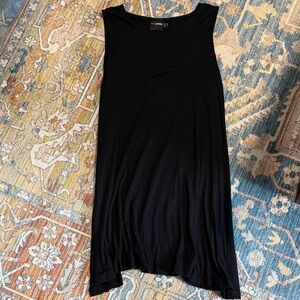 ASOS Petite Black Sleeveless Swing Dress